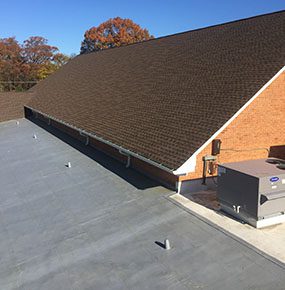 Church Roof Waterproof Coating Repair - The Roof Coating Company hampton roads commercial roof coatings
